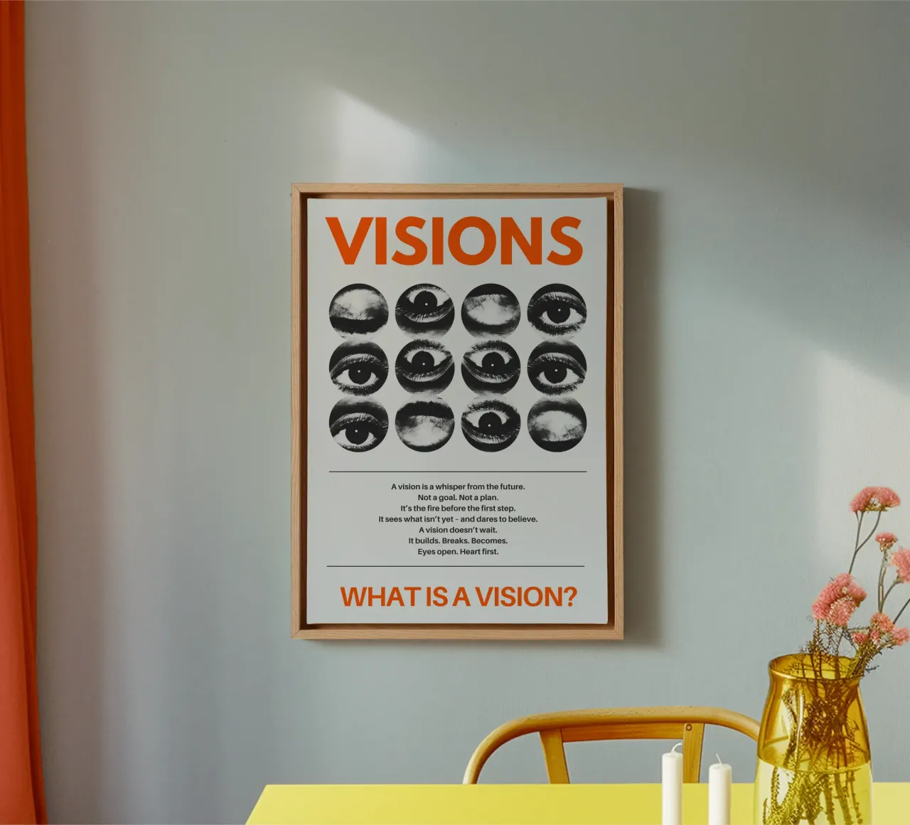 VISIONS tela con Cornice a cassetta da Einfach Uebel