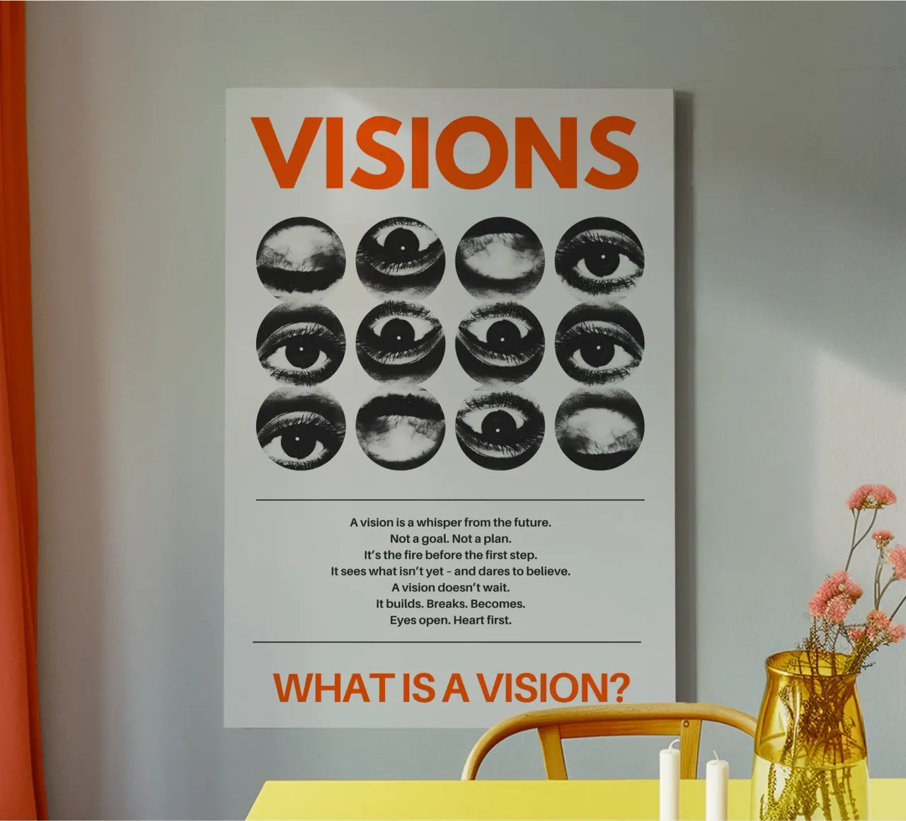 VISIONS tela con Cornice a cassetta da Einfach Uebel