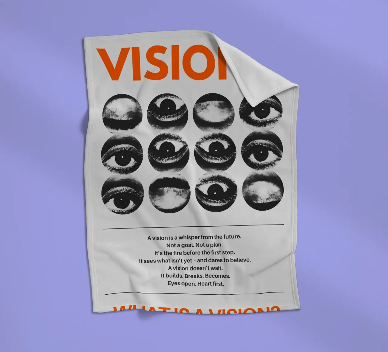 VISIONS coperta in pile da Einfach Uebel