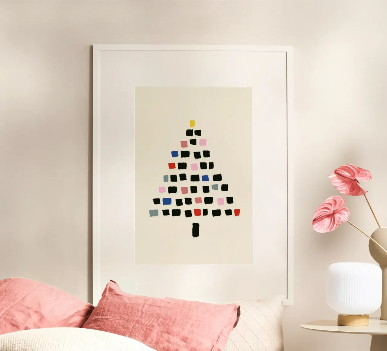 Oh Christmas Tree poster con telaio in plastica da The Native State