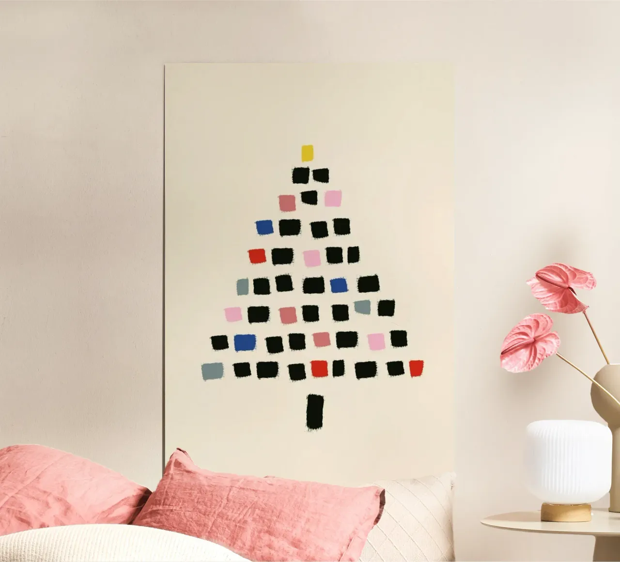 Oh Christmas Tree poster con telaio in plastica da The Native State