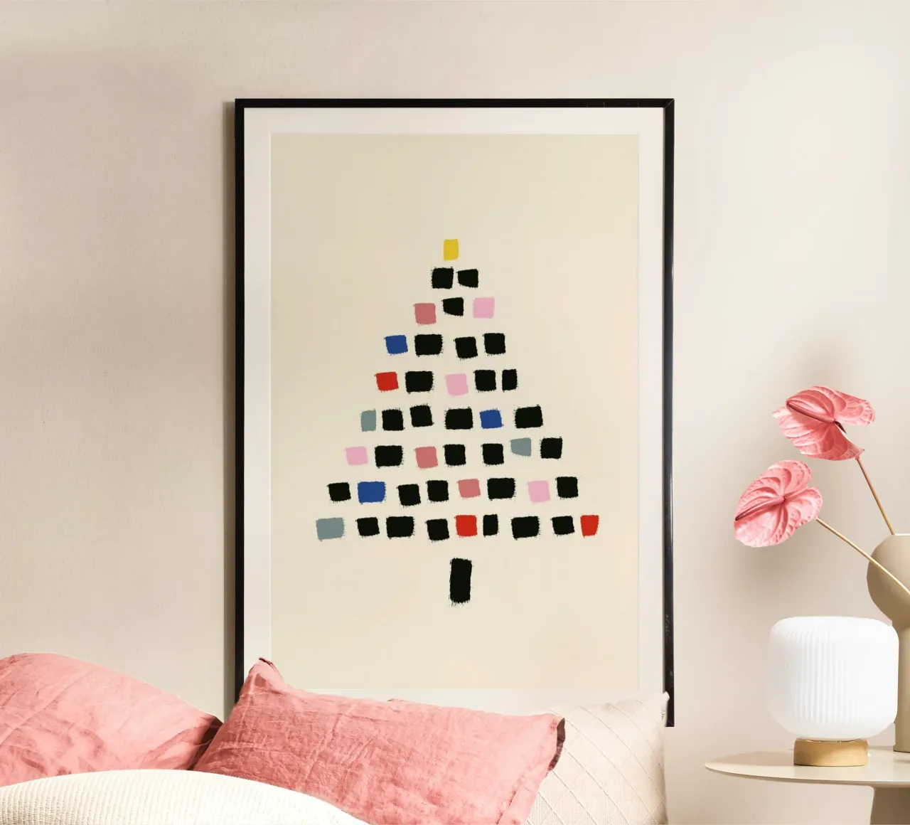 Oh Christmas Tree poster con telaio in plastica da The Native State