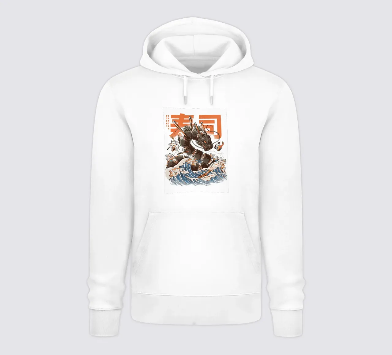 Great Sushi Dragon hoodie by MERRSHOP