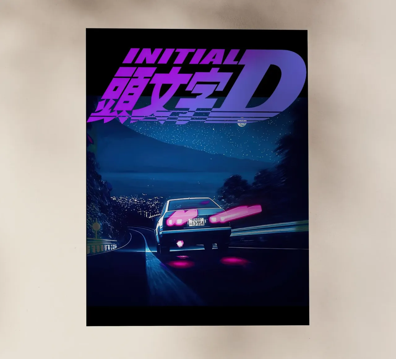 Iniziale D Neon AE86 pellicola backlit da MERRSHOP