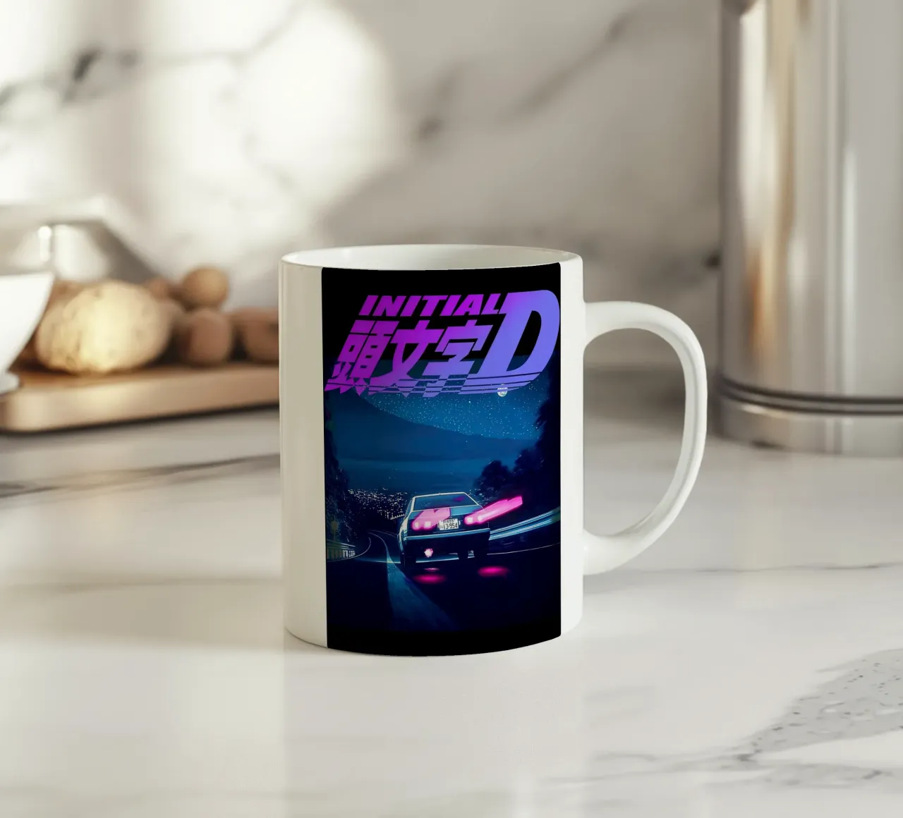 Iniziale D Neon AE86 tazza in ceramica da MERRSHOP
