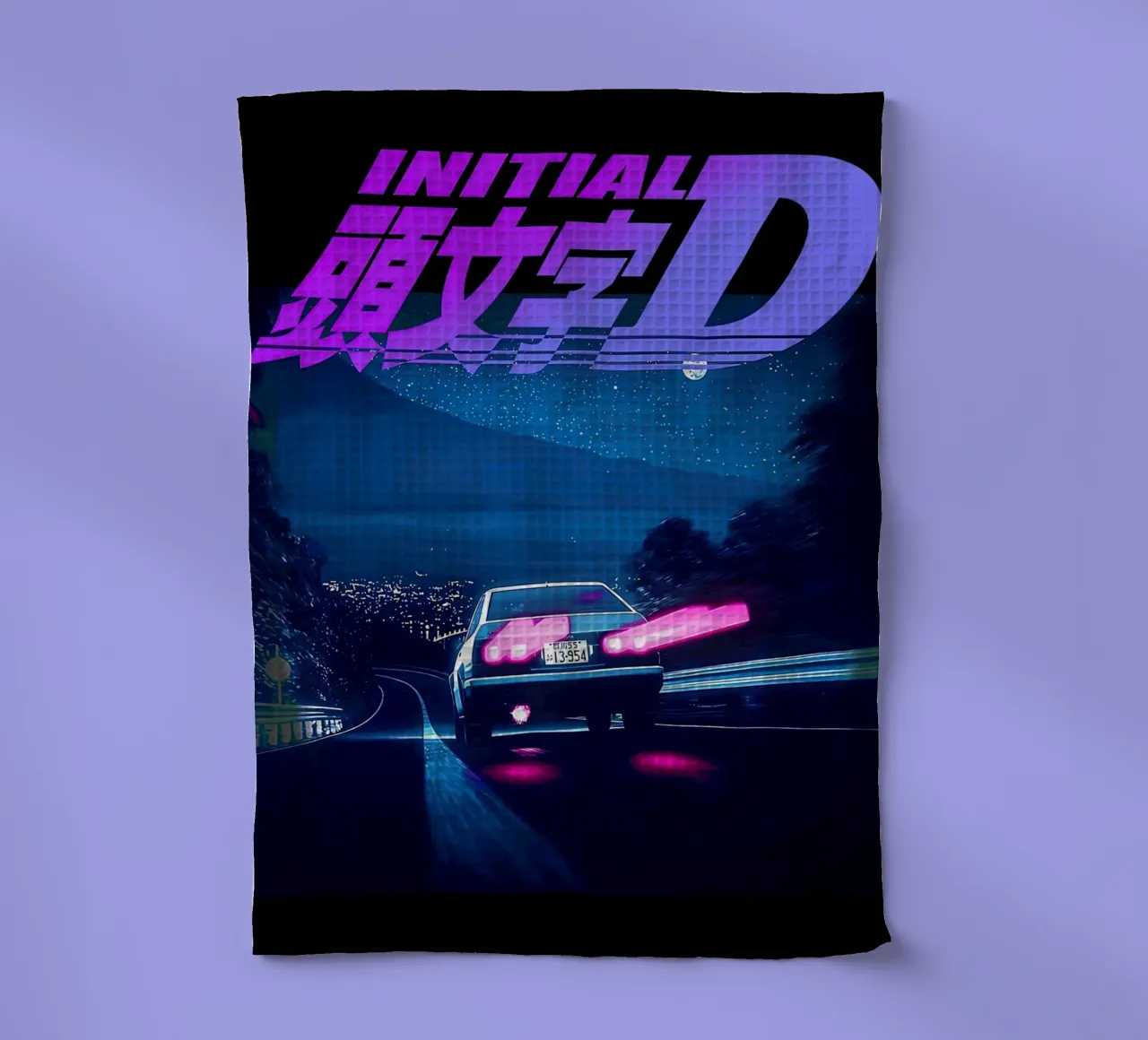Iniziale D Neon AE86 canovaccio da cucina da MERRSHOP