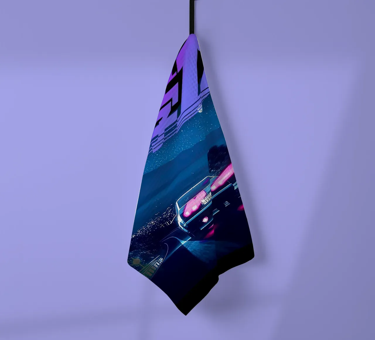 Iniziale D Neon AE86 canovaccio da cucina da MERRSHOP