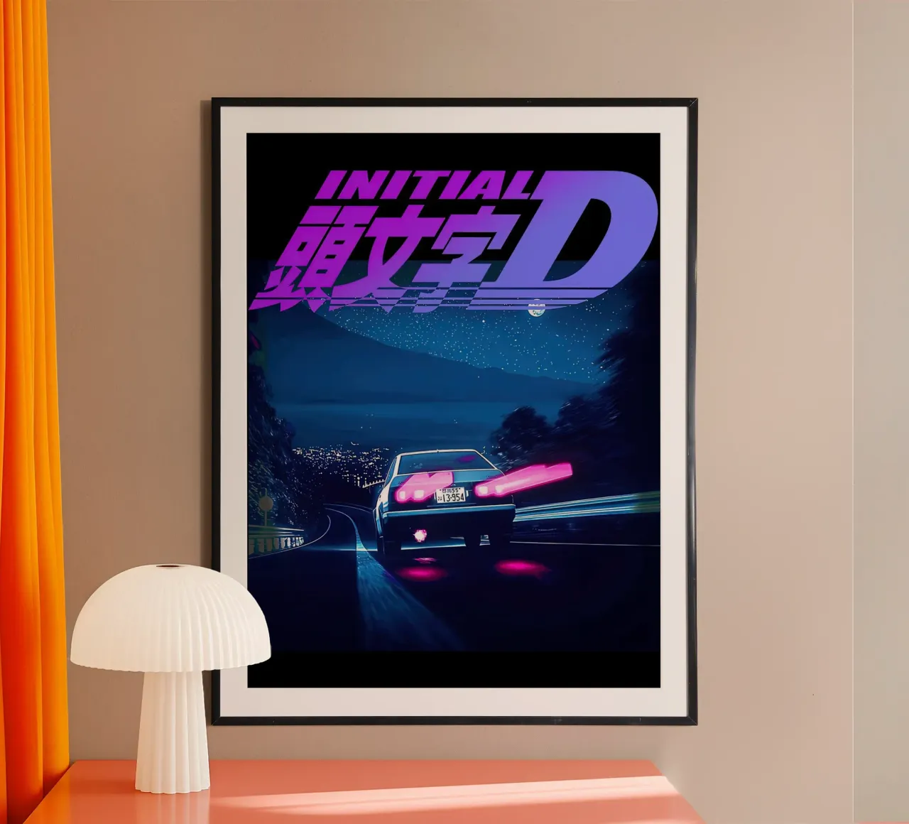 Initiale D Neon AE86 Hahnemühle von MERRSHOP