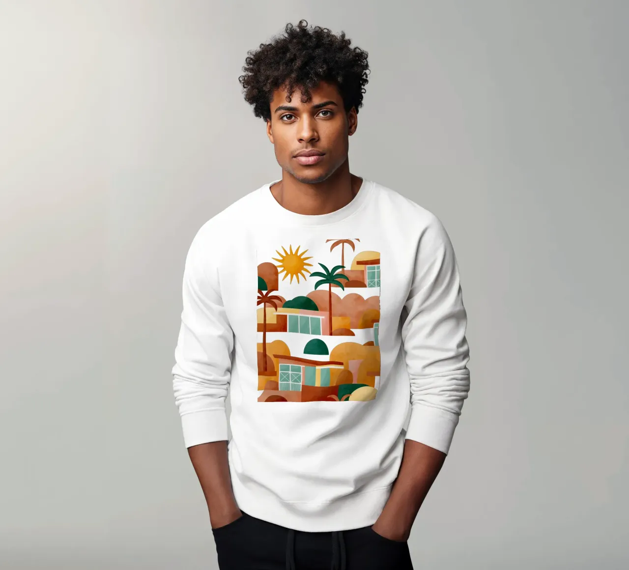 Palm Springs Dreaming Sunburn sudadera de designdn