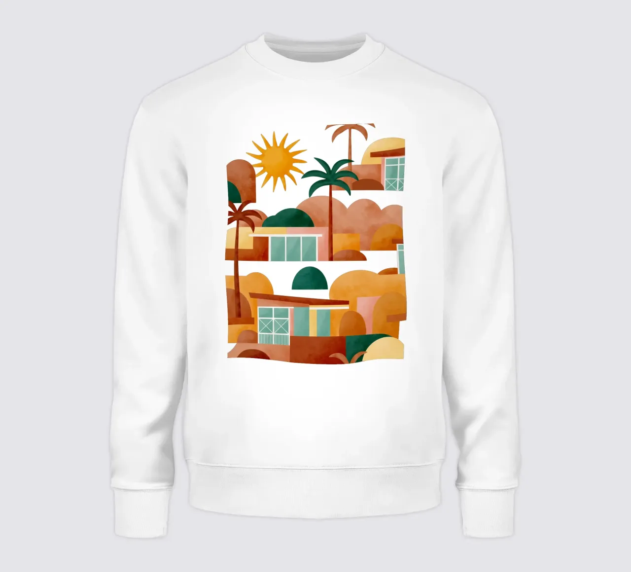 Palm Springs Dreaming Sunburn sudadera de designdn