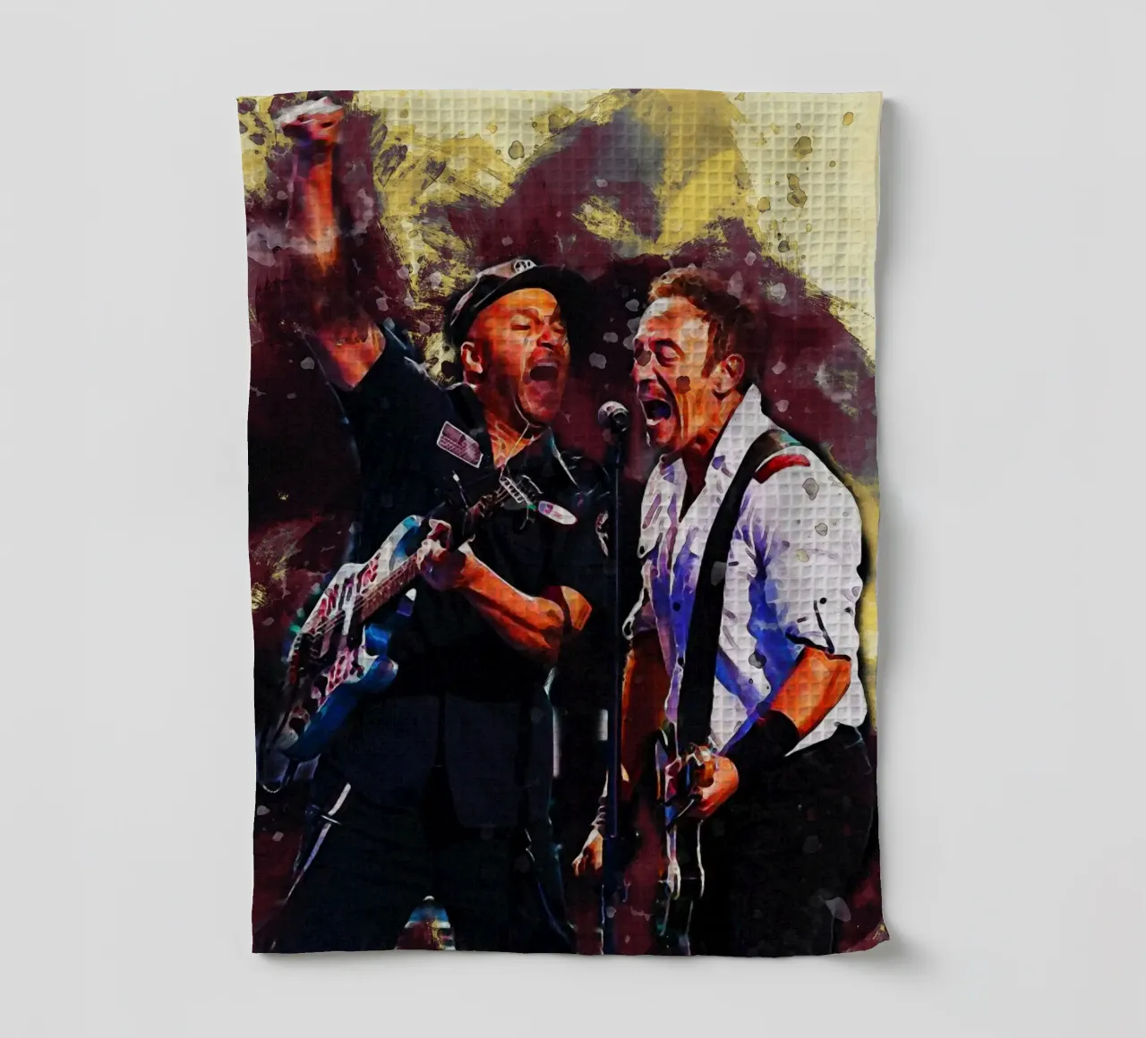 Sbaffo di Tom Morello & Bruce Springsteen canovaccio da cucina da Gunawan Rb