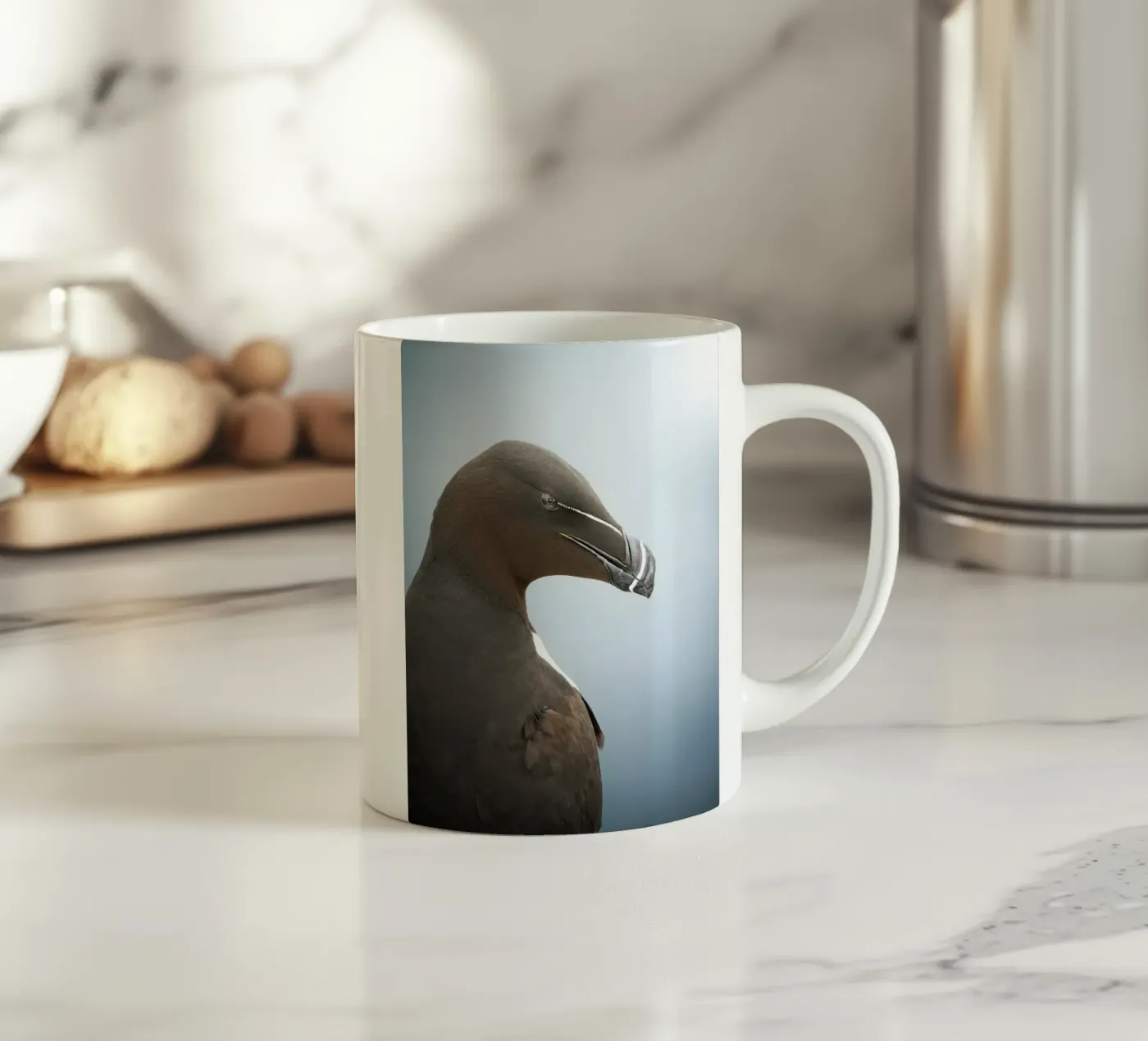 Razorbill ceramic mug by Tom's Wildlife