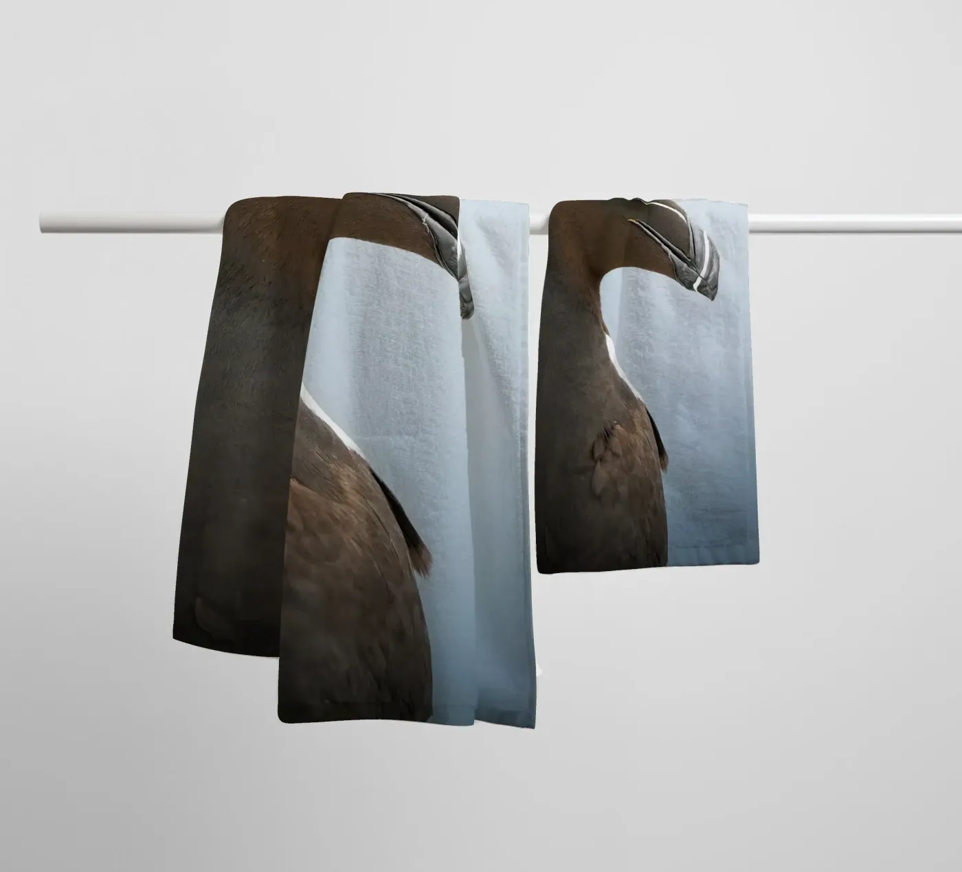 Razorbill towel by Tom's Wildlife