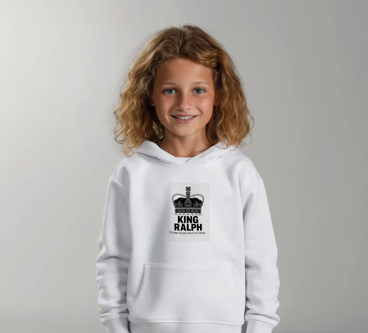 King Ralph Print felpa bambino con cappuccio da MoviesArt