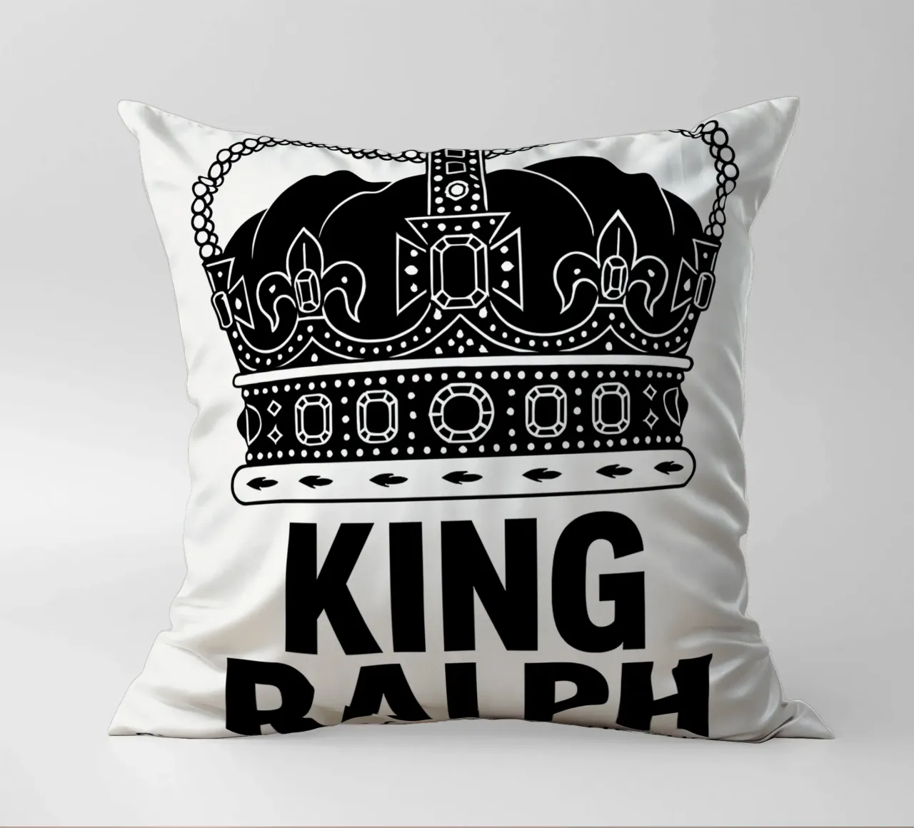 King Ralph Print cuscino da MoviesArt