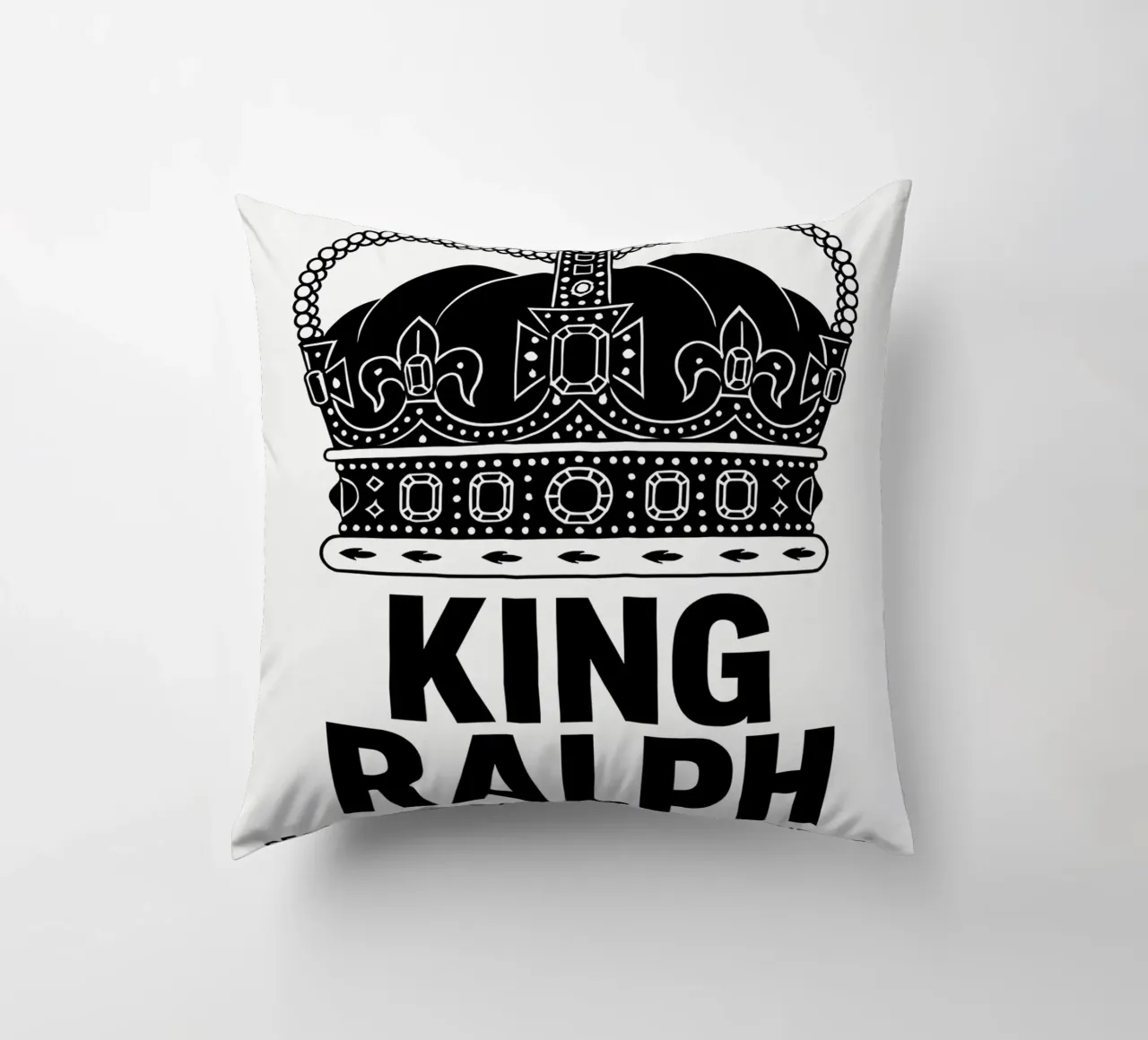 King Ralph Print cuscino da MoviesArt