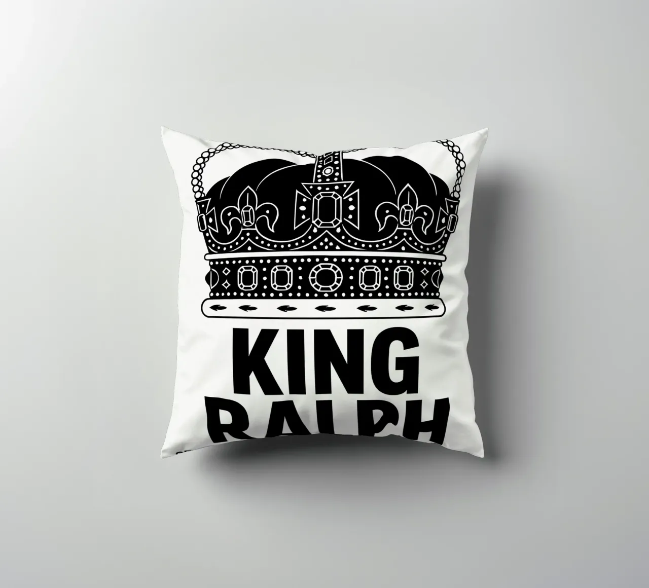 King Ralph Print cuscino da MoviesArt