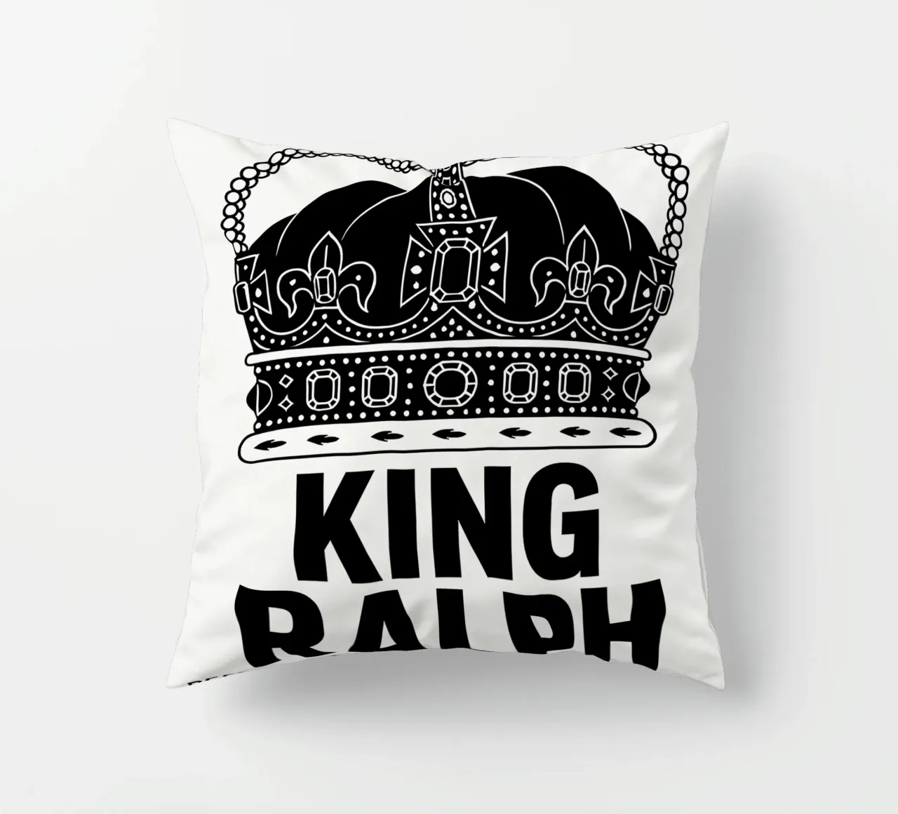 King Ralph Print cuscino da MoviesArt