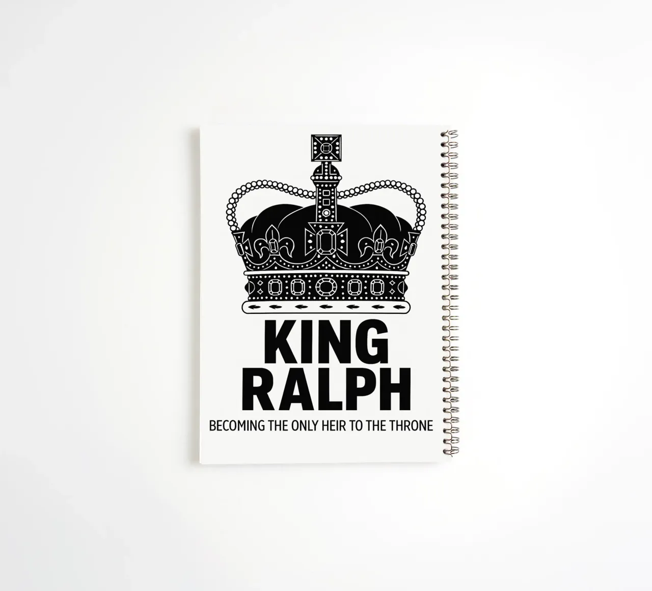 King Ralph Print spiral notebook by MoviesArt