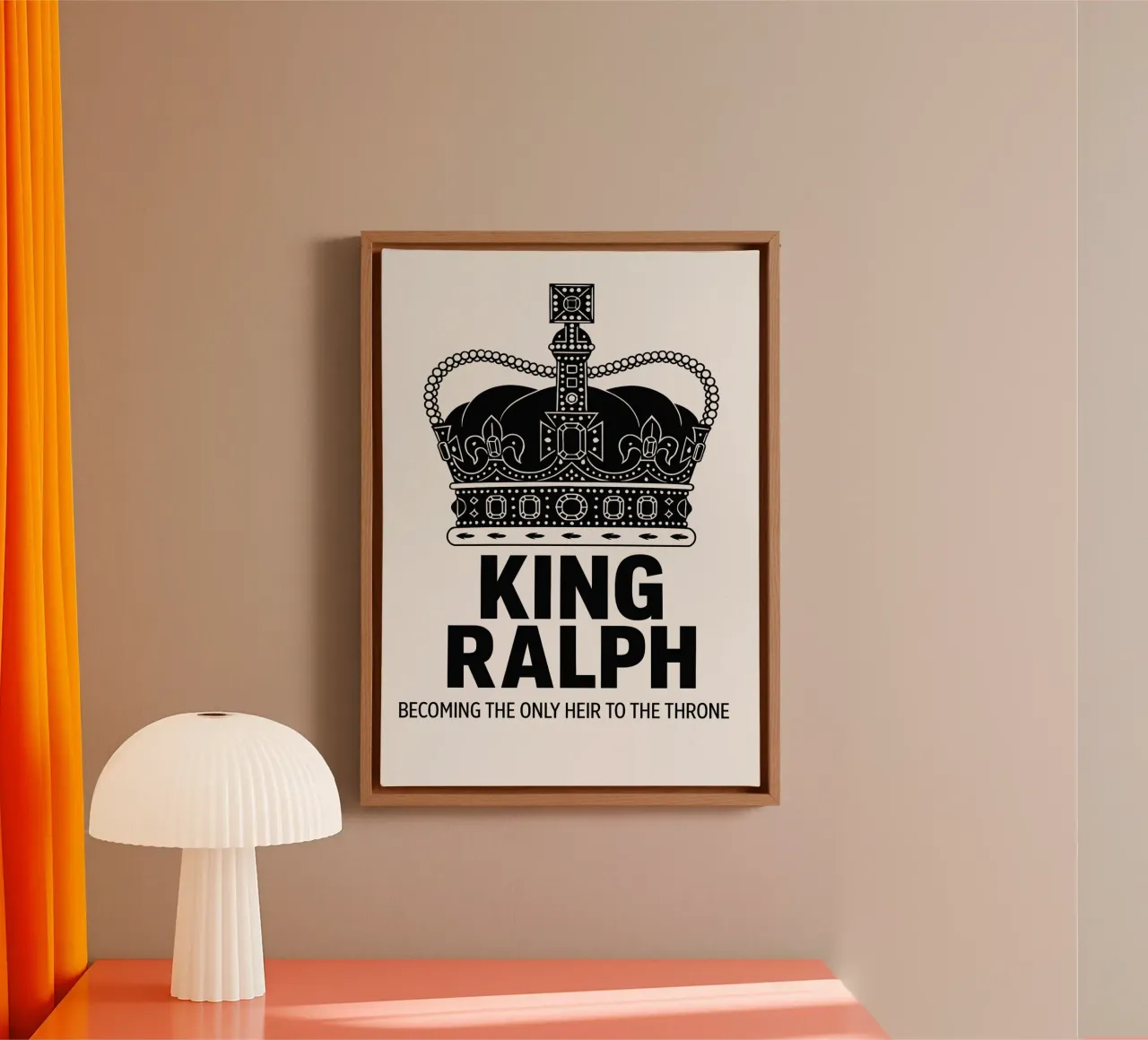 King Ralph Print canvas by MoviesArt