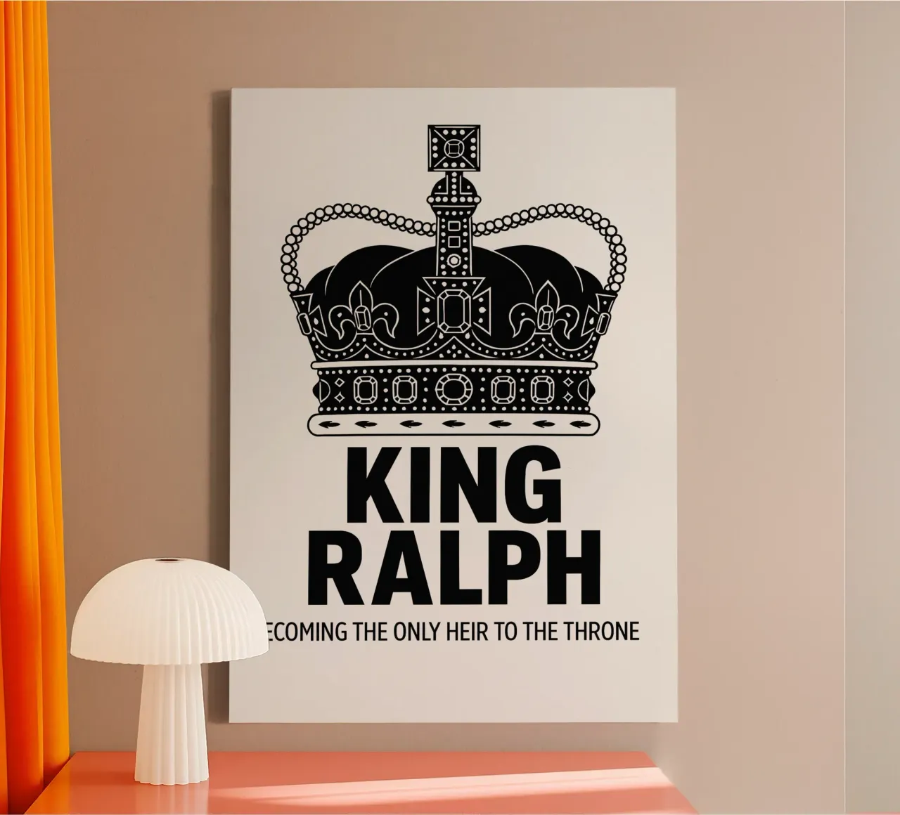 King Ralph Print canvas by MoviesArt