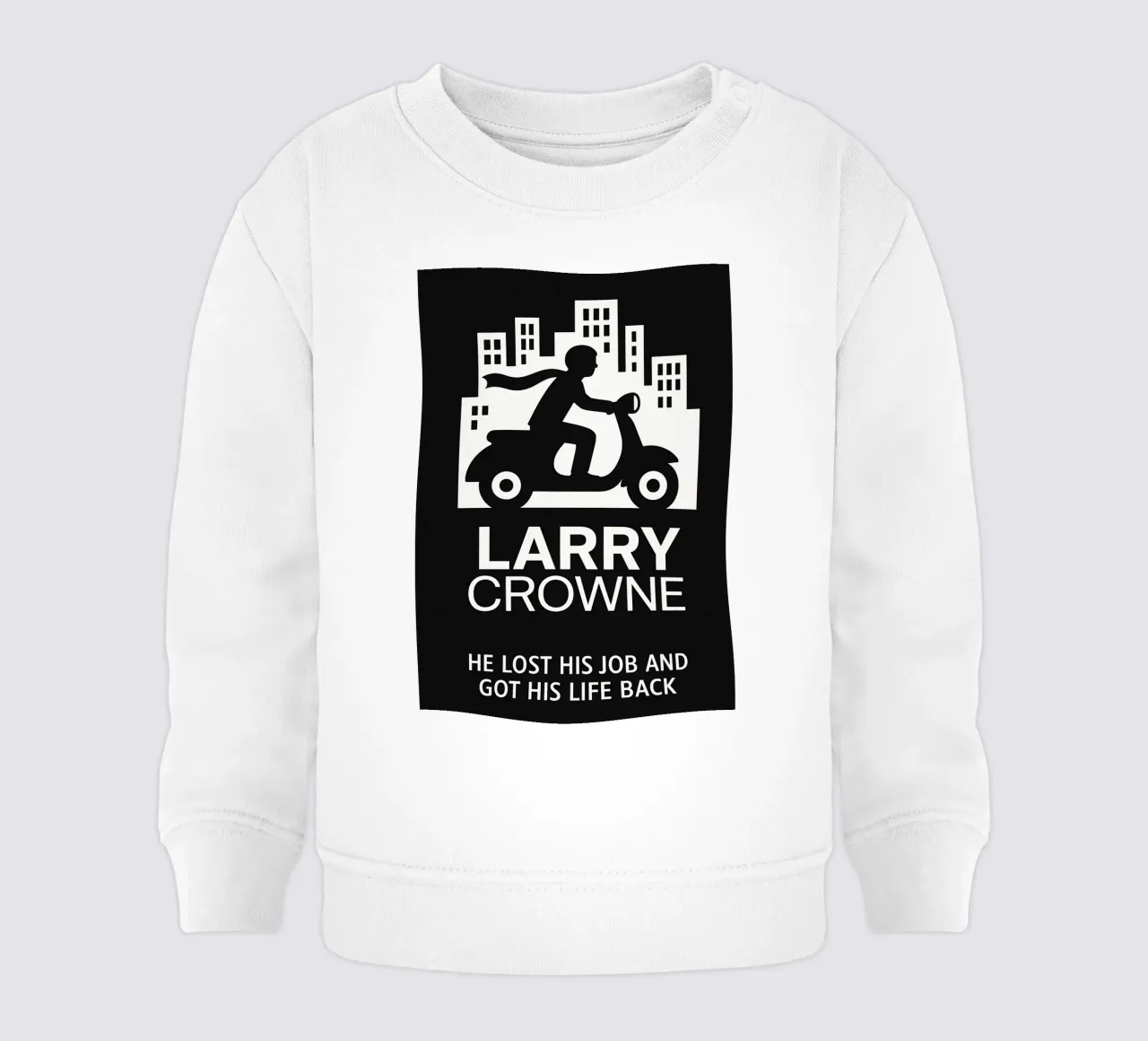 Larry Crowne Print baby sweatshirt by MoviesArt