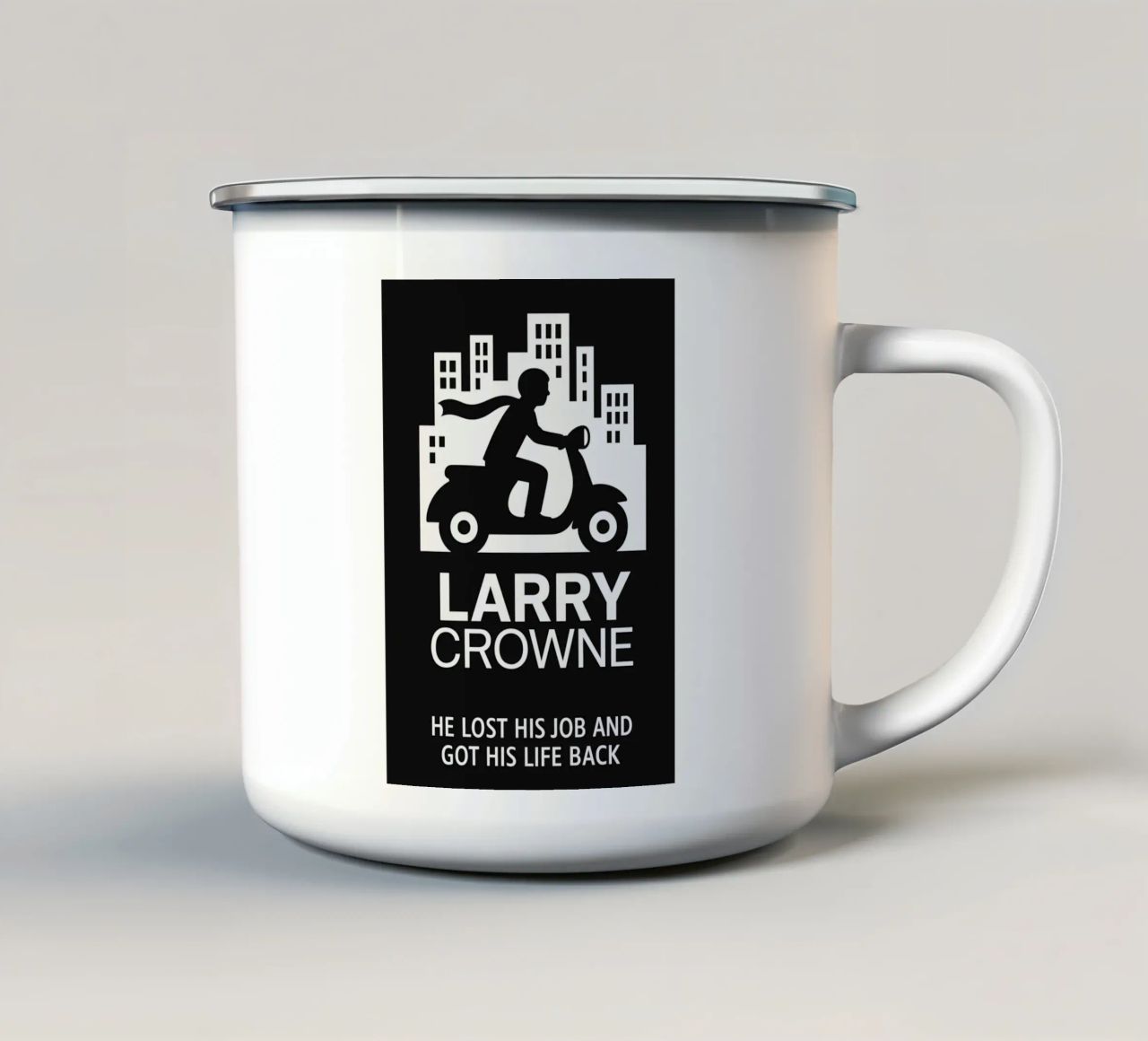 Larry Crowne Print tazza in smalto da MoviesArt