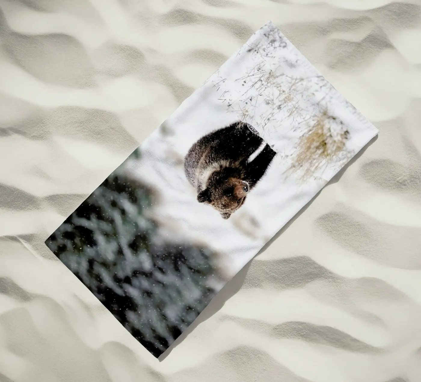 Bear Cub strandhanddoek van EyeEm Mobile GmbH