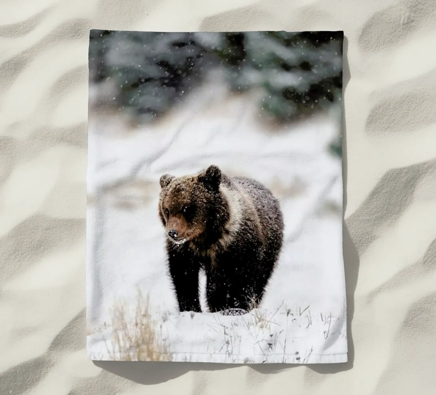 Bear Cub strandhanddoek van EyeEm Mobile GmbH