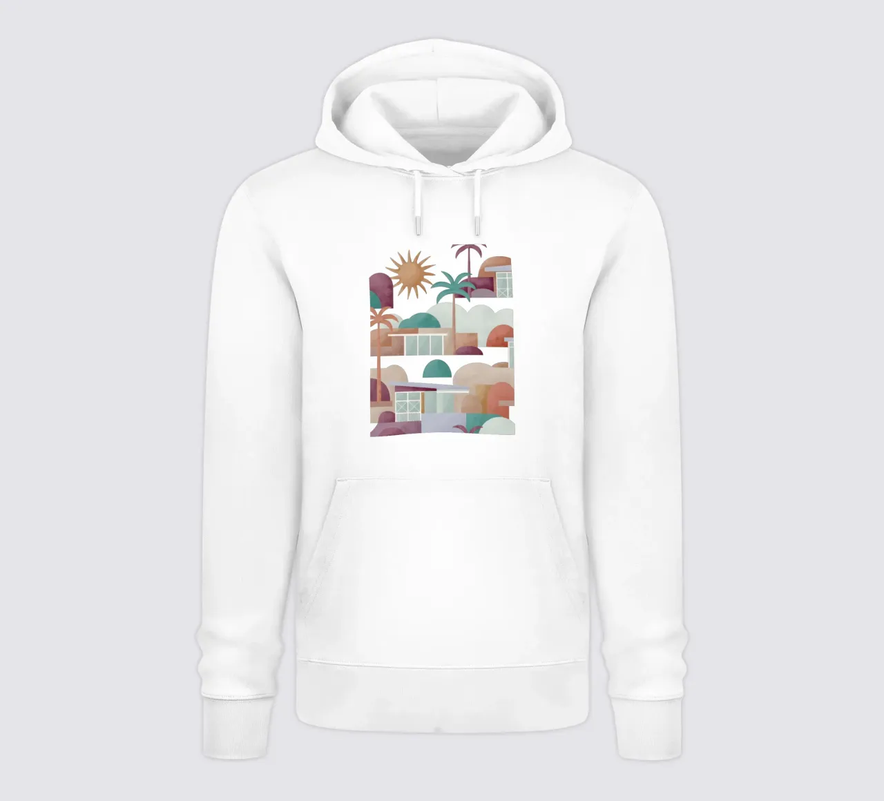 Palm Springs Dreaming Sundown felpa con cappuccio da designdn