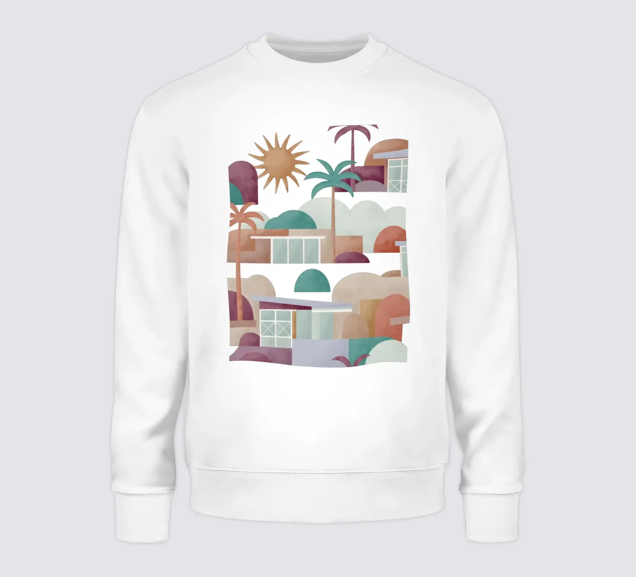 Palm Springs Dreaming Sundown sudadera de designdn