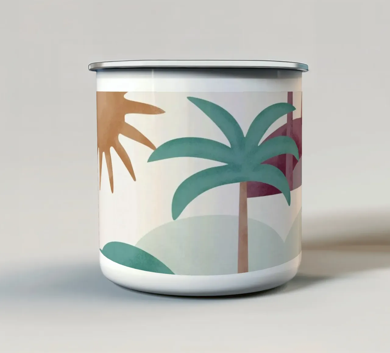 Palm Springs Dreaming Sundown tazza in smalto da designdn