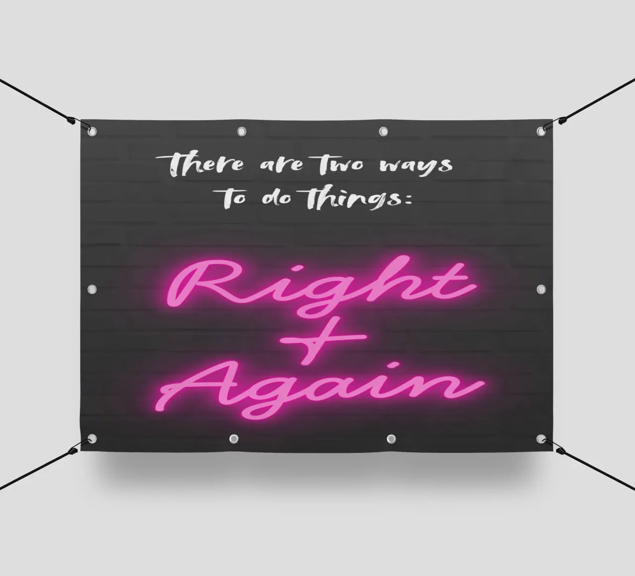 RIGHT AND AGAIN telo in pvc da Einfach Uebel