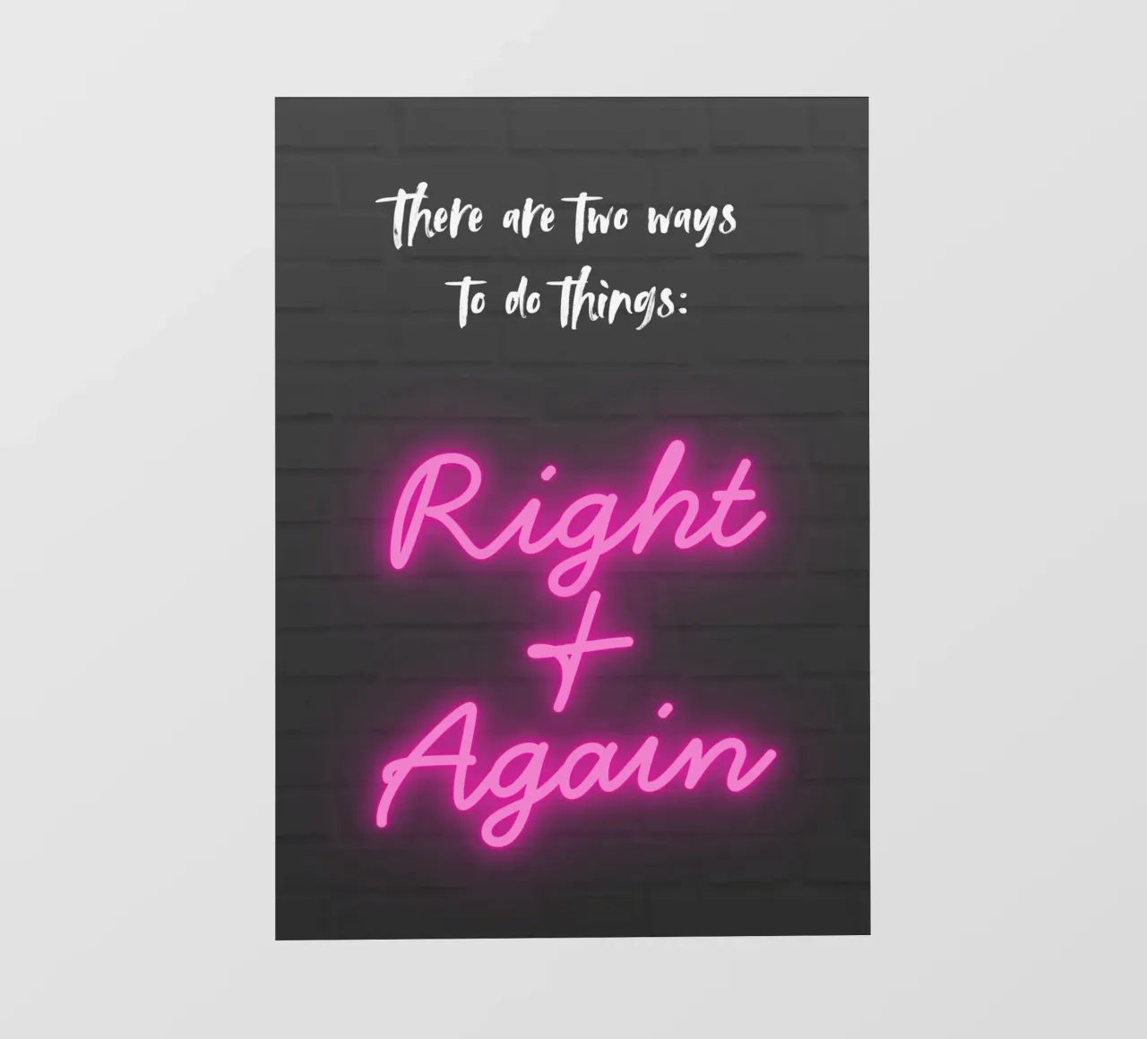 RIGHT AND AGAIN telo in pvc da Einfach Uebel