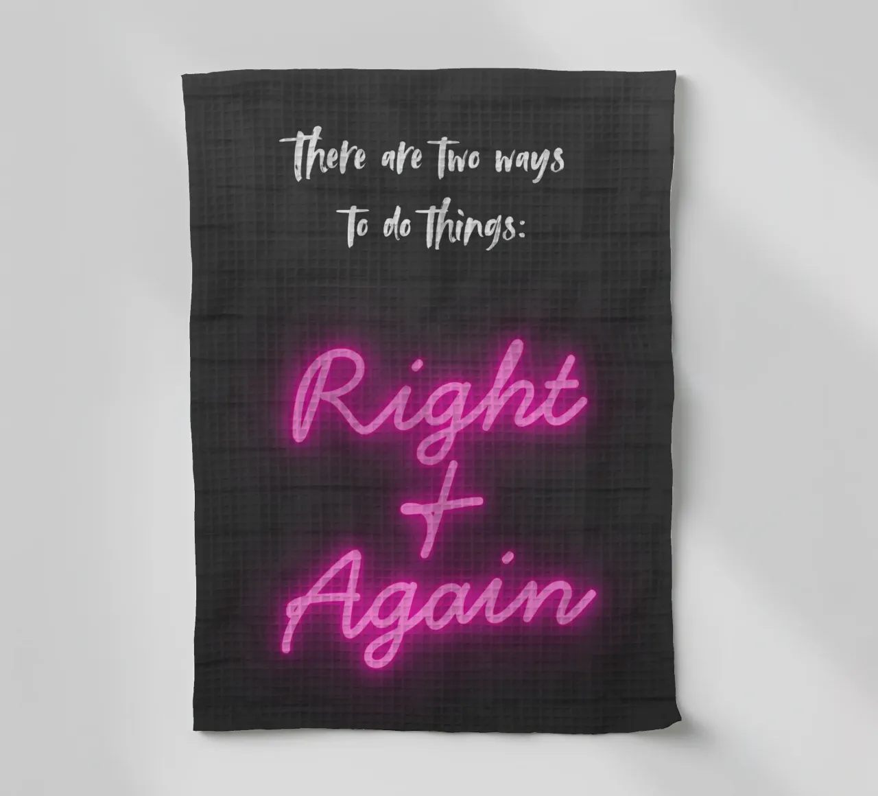 RIGHT AND AGAIN Geschirrtuch von Einfach Uebel