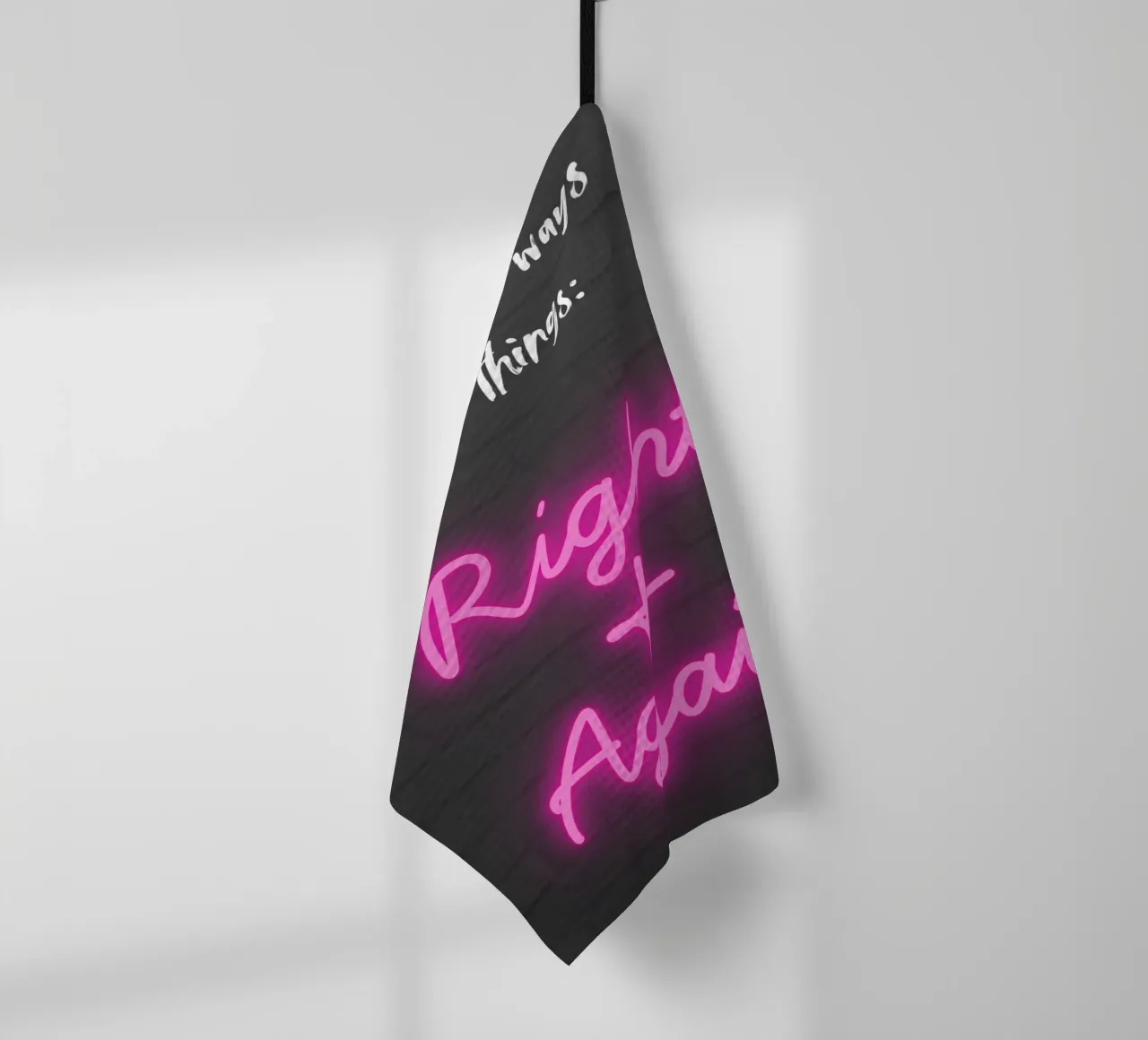 RIGHT AND AGAIN Geschirrtuch von Einfach Uebel