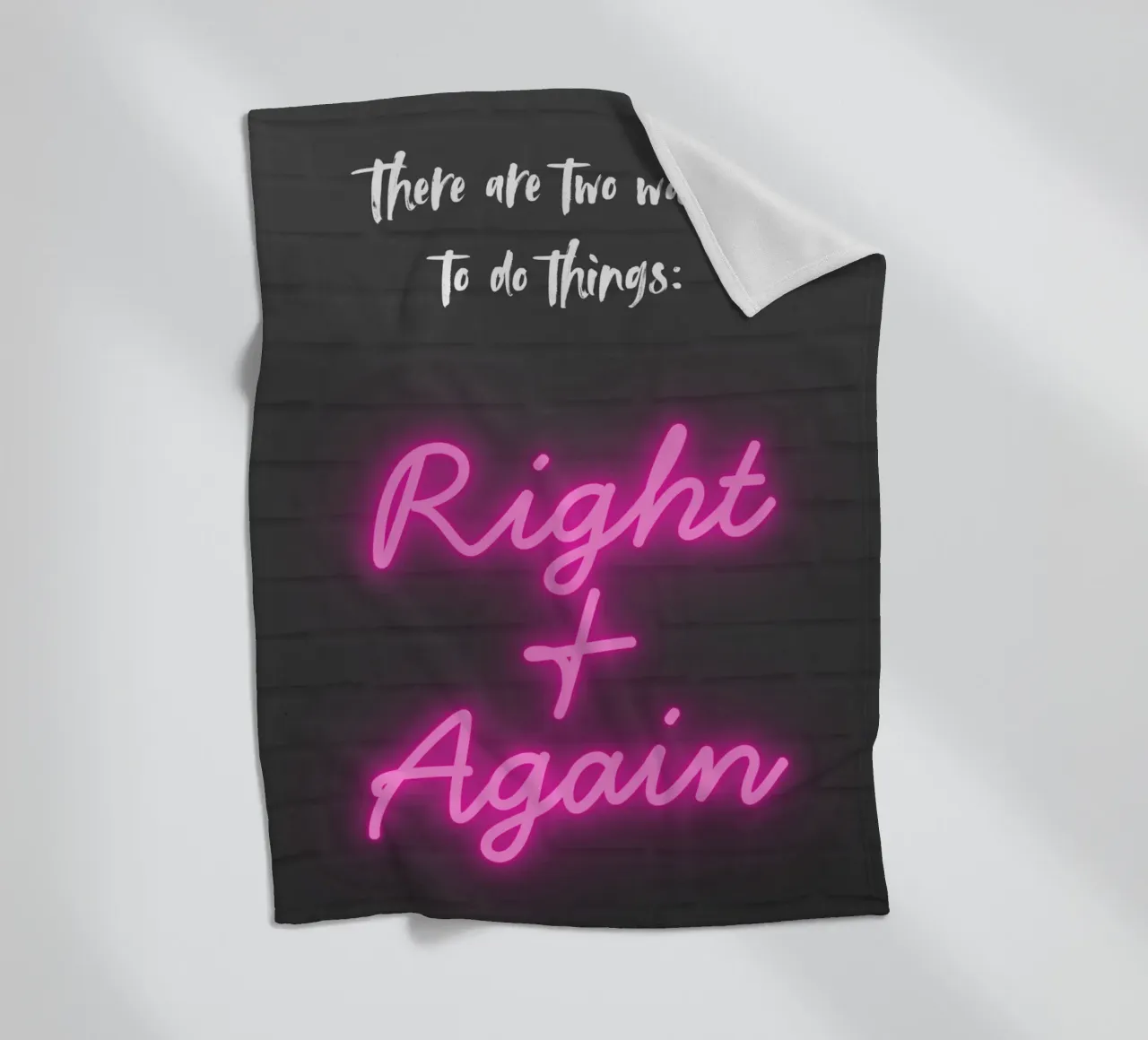 RIGHT AND AGAIN coperta in pile da Einfach Uebel