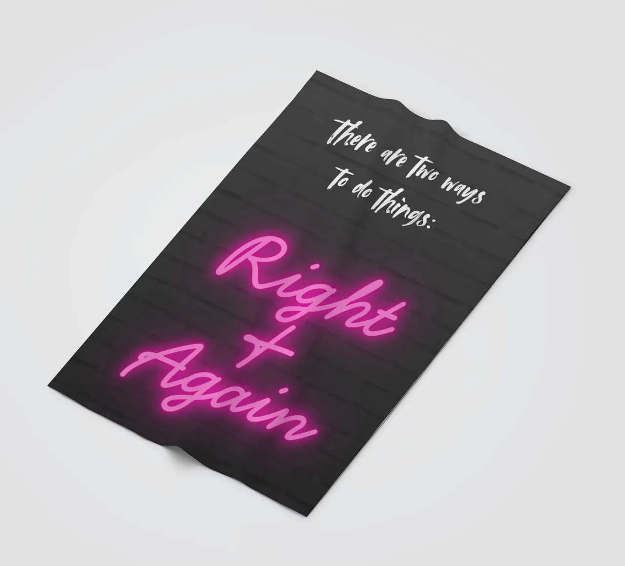 RIGHT AND AGAIN coperta in pile da Einfach Uebel