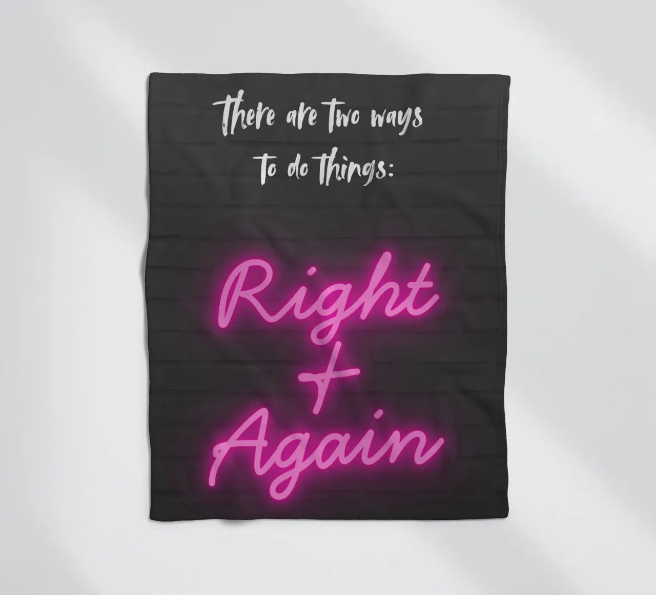 RIGHT AND AGAIN coperta in pile da Einfach Uebel