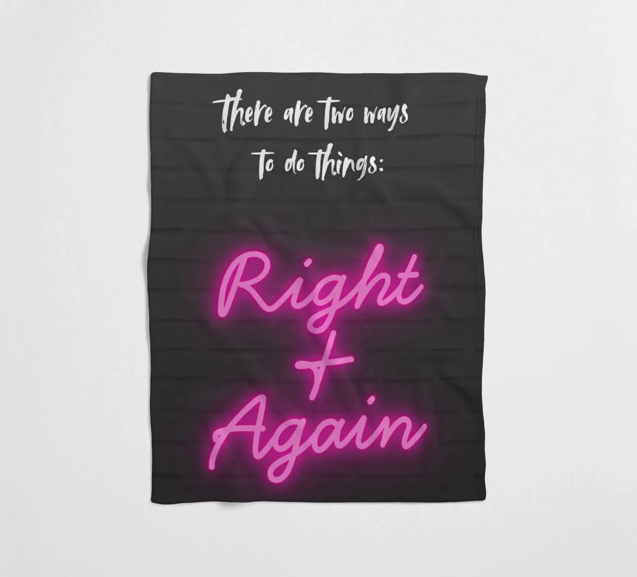 RIGHT AND AGAIN coperta in pile da Einfach Uebel