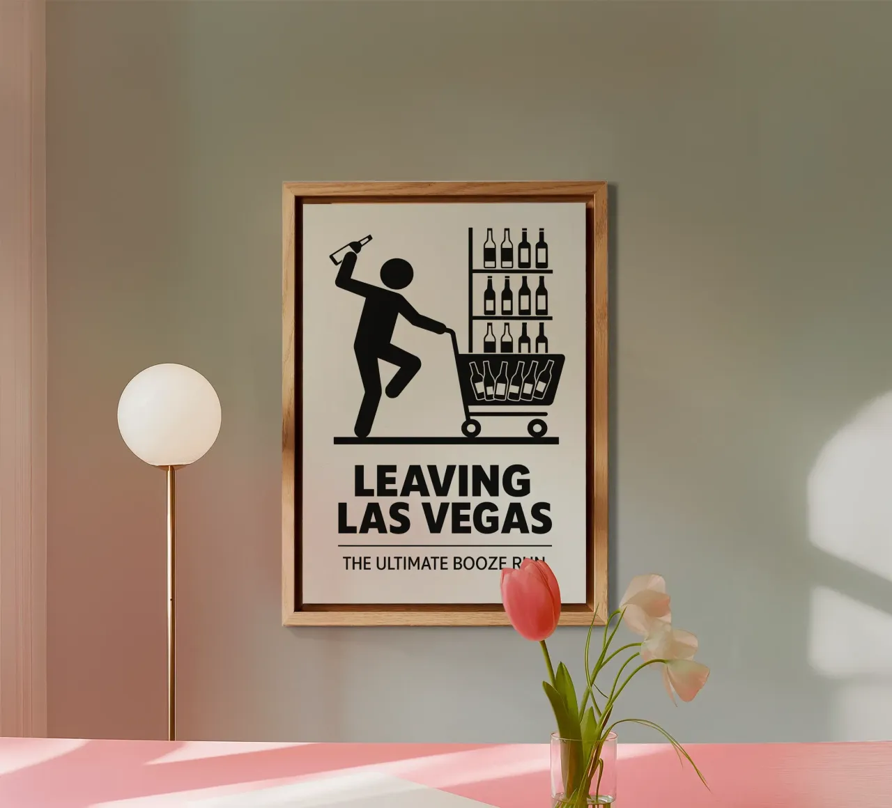 Leaving Las Vegas Print alluminio dibond da MoviesArt