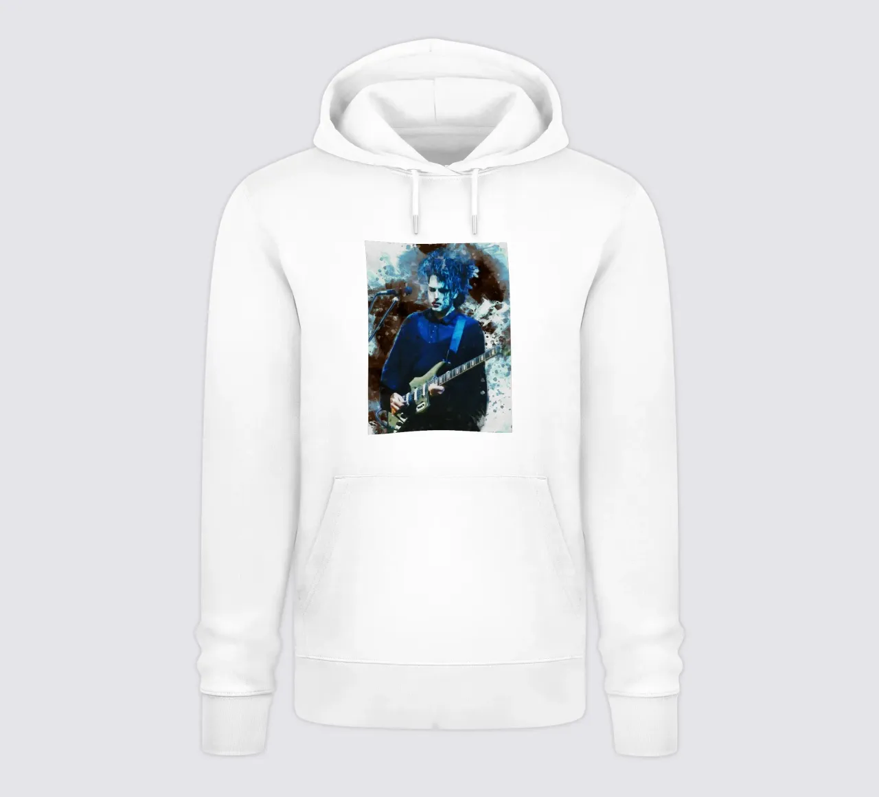 Macchia di ritratto Robert Smith felpa con cappuccio da Gunawan Rb
