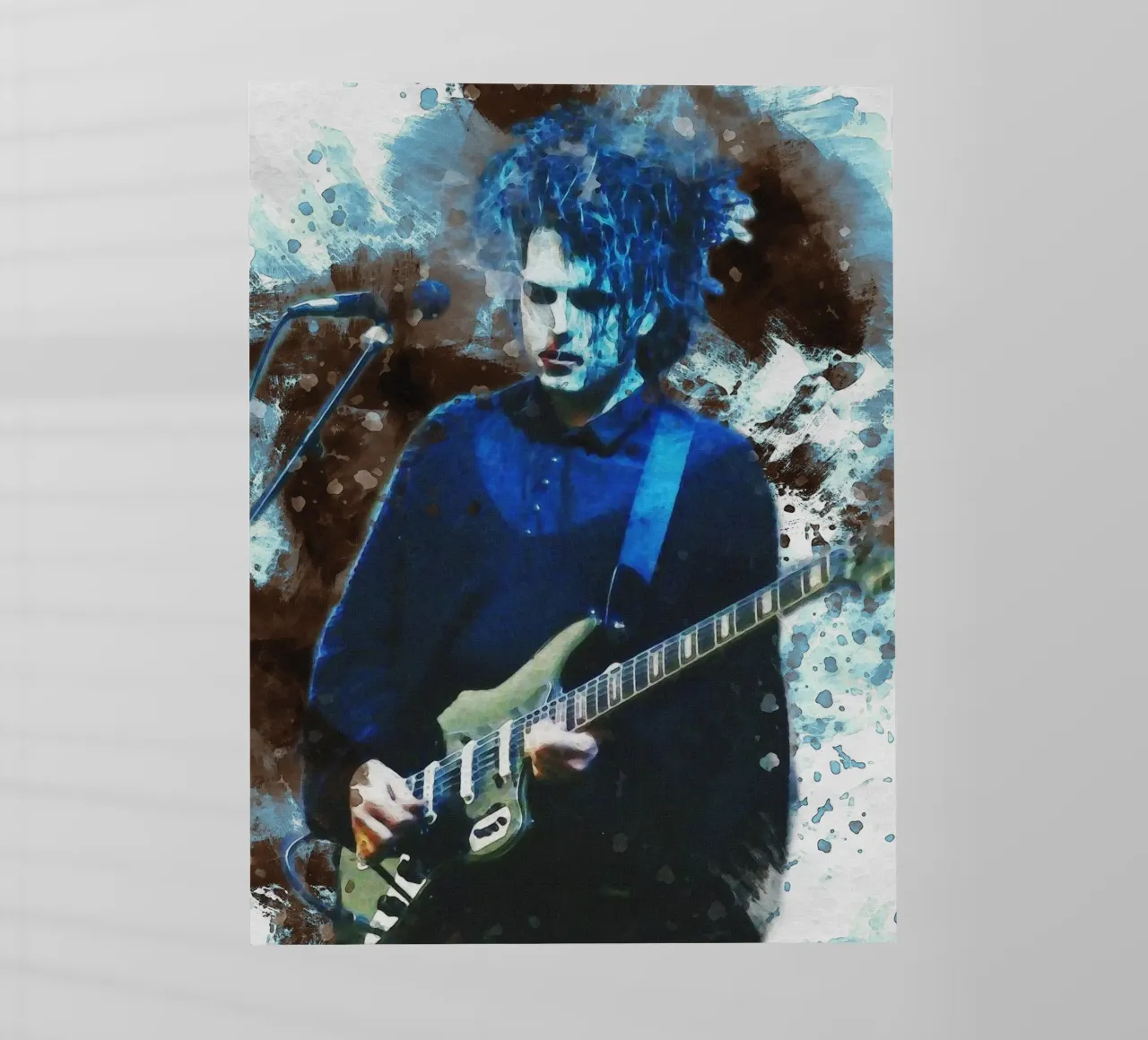 Mancha del retrato Robert Smith lámina retroiluminada de Gunawan Rb