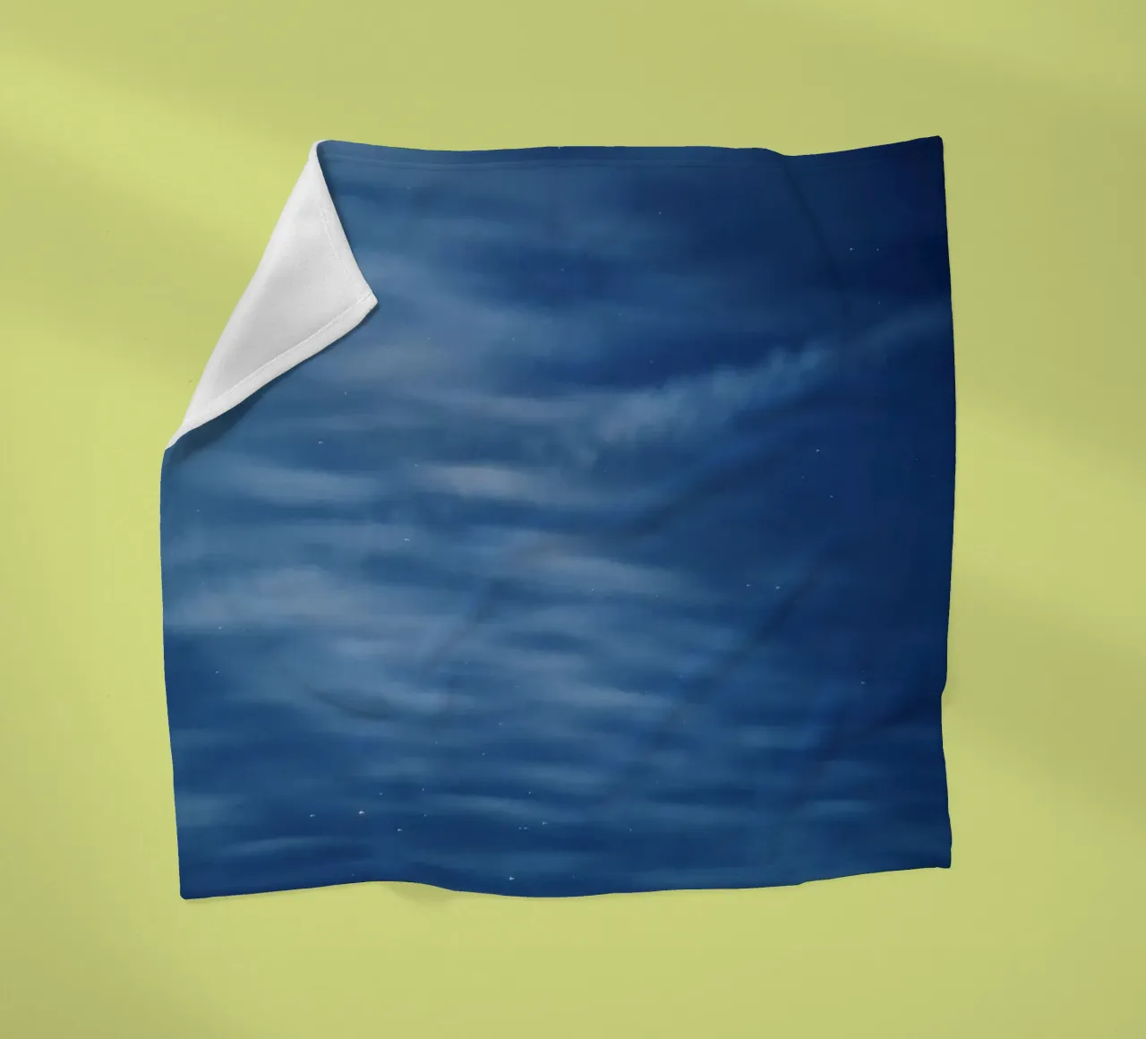 Serene cloud fleece blanket by Bleu