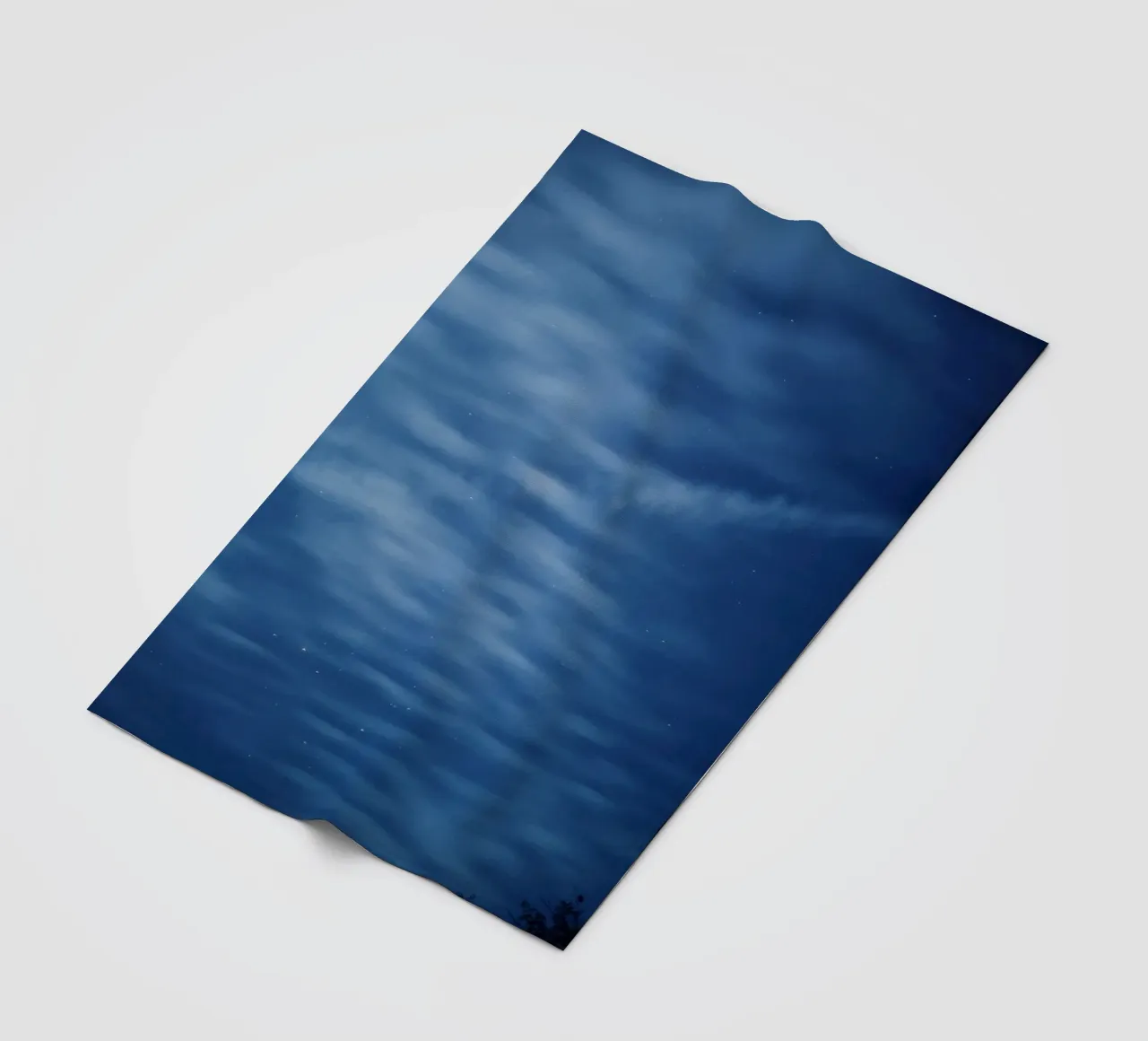 Serene cloud fleece blanket by Bleu