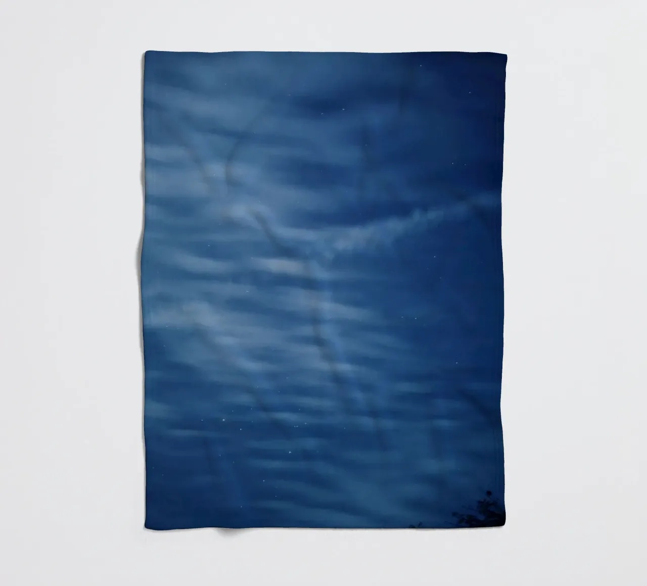 Serene cloud fleece blanket by Bleu