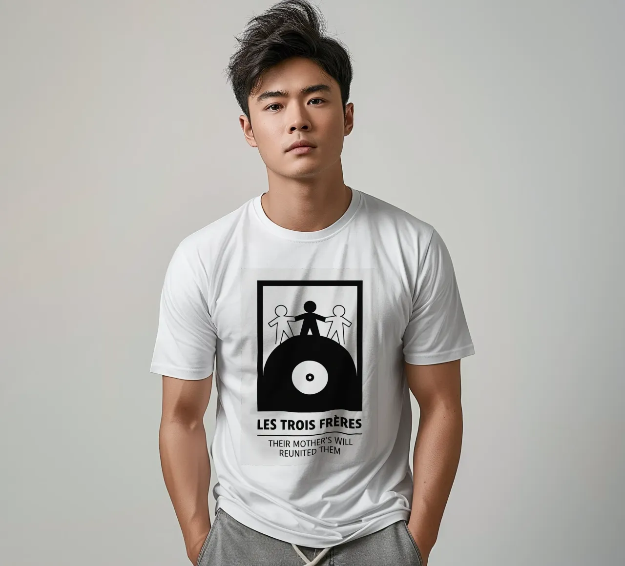 Les Trois Frères Print t-shirt da MoviesArt
