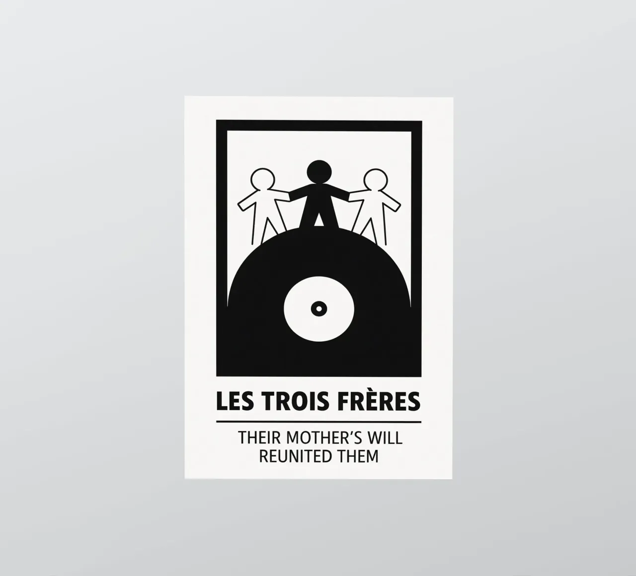 Les Trois Frères Print autocollant de MoviesArt