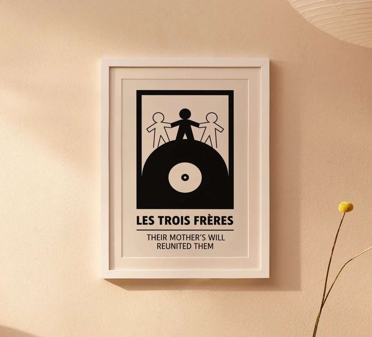 Les Trois Frères Print carta hahnemühle da MoviesArt