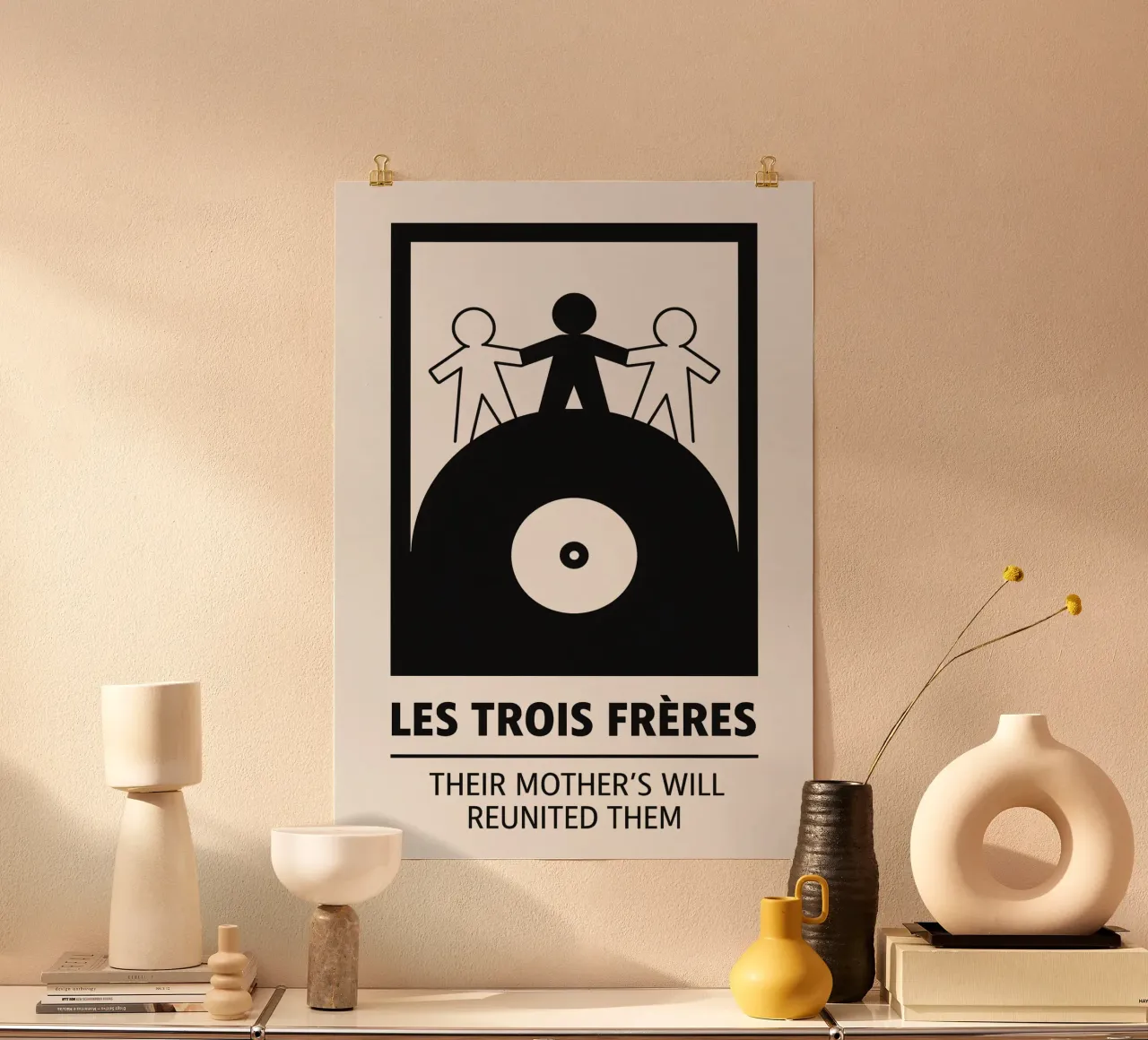 Les Trois Frères Print carta hahnemühle da MoviesArt